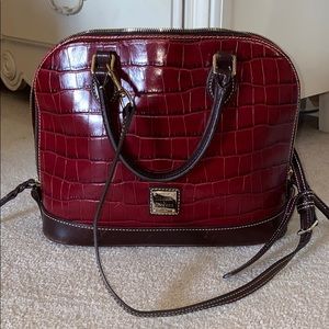 Red leather Dooney and Bourke Satchel